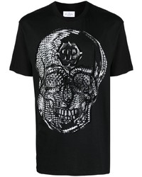 Philipp Plein Skull Print Round Neck T Shirt