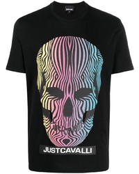 Just Cavalli Skull Print Short Sleeved T Shirt