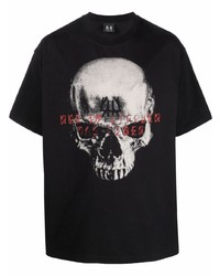 44 label group Skull Print Short Sleeved T Shirt
