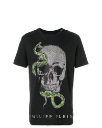 Philipp Plein Skull Snake Patch T Shirt