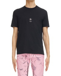 Givenchy Slim Fit Flower Cross Graphic Tee
