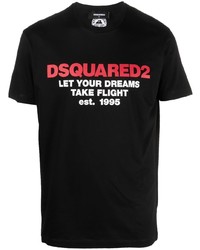 DSQUARED2 Slogan Logo Print T Shirt