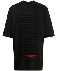 Rick Owens DRKSHDW Slogan Patch T Shirt
