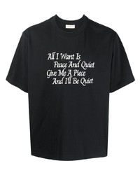 Museum of Peace & Quiet Slogan Print Cotton T Shirt