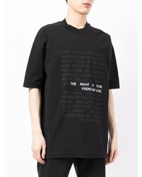 Thom Krom Slogan Print T Shirt