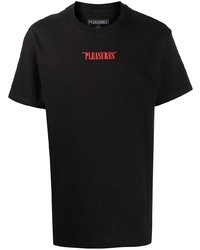 Pleasures Slogan Print T Shirt