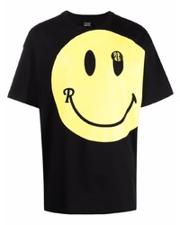 Raf Simons Smiley Print Cotton T Shirt