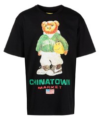 Chinatown Market Smiley Sketch Basketball Bear T Shirt