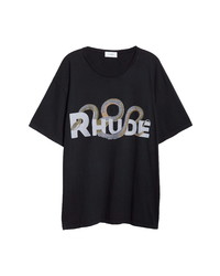 Rhude Snake Logo Graphic Cotton Tee