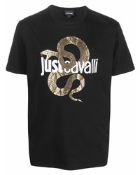 Just Cavalli Snake Logo T Shirt