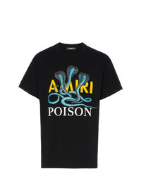 Amiri Snake Poison Printed Cotton T Shirt