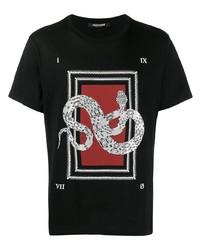 Roberto Cavalli Snake Print T Shirt