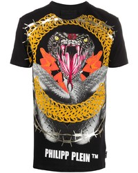 Philipp Plein Snake Print T Shirt