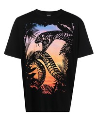 Just Cavalli Snake Print T Shirt