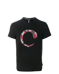 Cavalli Class Snake Print T Shirt