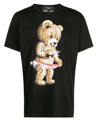 DOMREBEL Snap Bear Print T Shirt