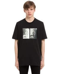 Oamc Sos Tupac Print Cotton Jersey T Shirt