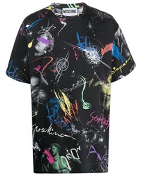 Moschino Space Print T Shirt