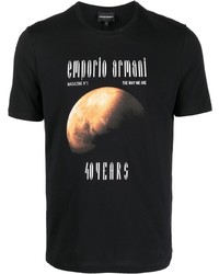 Emporio Armani Space Print T Shirt
