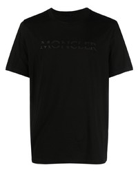 Moncler Spliced Logo Print T Shirt