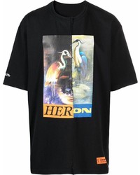 Heron Preston Split Graphic Print T Shirt