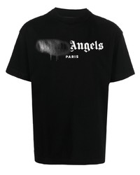 Palm Angels Sprayed Logo Print T Shirt