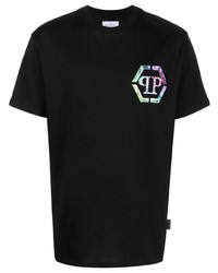 Philipp Plein Ss Pp Glass Logo Print T Shirt