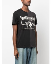 True Religion Ss Spliced Logo Print T0shirt