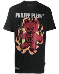 Philipp Plein Ss Teddy Bear Graphic Logo Print T Shirt