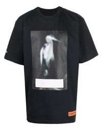 Heron Preston Ss Tee Os Censored Heron Black Grey