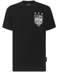 Plein Sport Ss Tiger Crest Print T Shirt