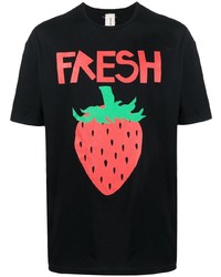 WESTFALL Strawberry Motif Crew Neck T Shirt