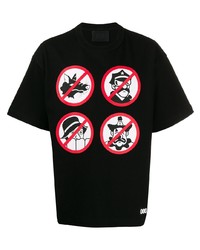 000 Worldwide Strike Through Print T Shirt