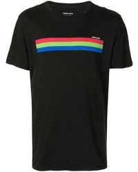 OSKLEN Stripe Logo Print T Shirt