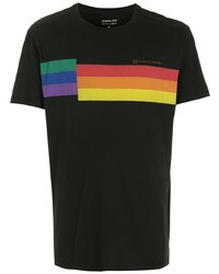 OSKLEN Stripe Print Cotton T Shirt
