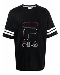 Fila Stripe Print Logo T Shirt