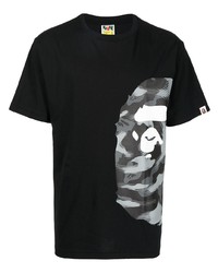 A Bathing Ape Stroke Camo Print T Shirt