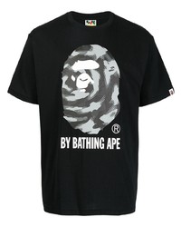 A Bathing Ape Stroke Camo Print T Shirt