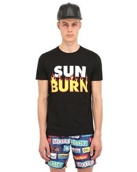Sun Burn Printed Cotton T Shirt