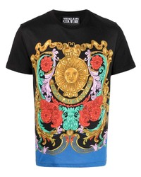 VERSACE JEANS COUTURE Sun Flower Garland Slim Fit T Shirt