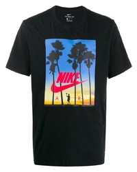Nike Sunset Logo Print T Shirt