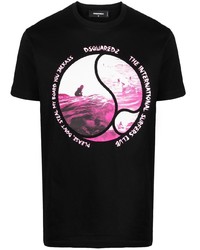 DSQUARED2 Surf Graphic Print T Shirt