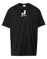 Burberry Swan Print T Shirt