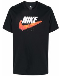 Nike Swoosh Logo Printed T Shirt