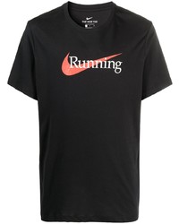 Nike Swoosh Slogan Print T Shirt