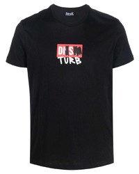 Diesel T Diegos B10 Slogan Print T Shirt