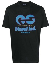 Diesel T Just E18 Logo Print T Shirt