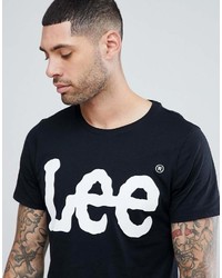 Lee T Shirt Crew Neck With Logo Print In Black