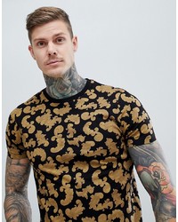 ASOS DESIGN T Shirt With All Over Baroque Print