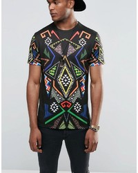 Jaded London T Shirt With All Over Kaleidoscope Print